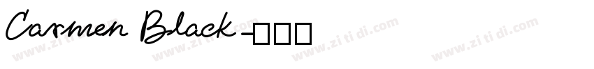 Carmen Black字体转换